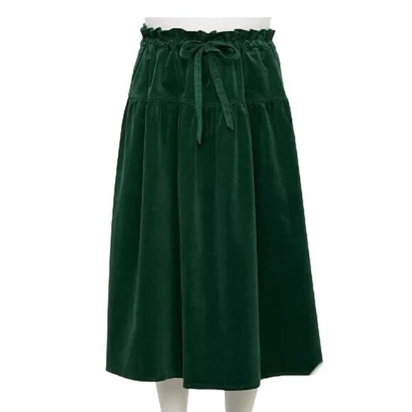 DRAPER JAMES RSVP Paperbag Waist Corduroy Skirt- SIZE XL‎ - Picture 1 of 6